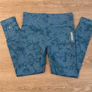 Gymshark Adapt Camo Seamless Leggings - Blue